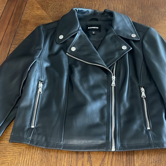 Express Black Bomber Jacket - Picture 4 of 6